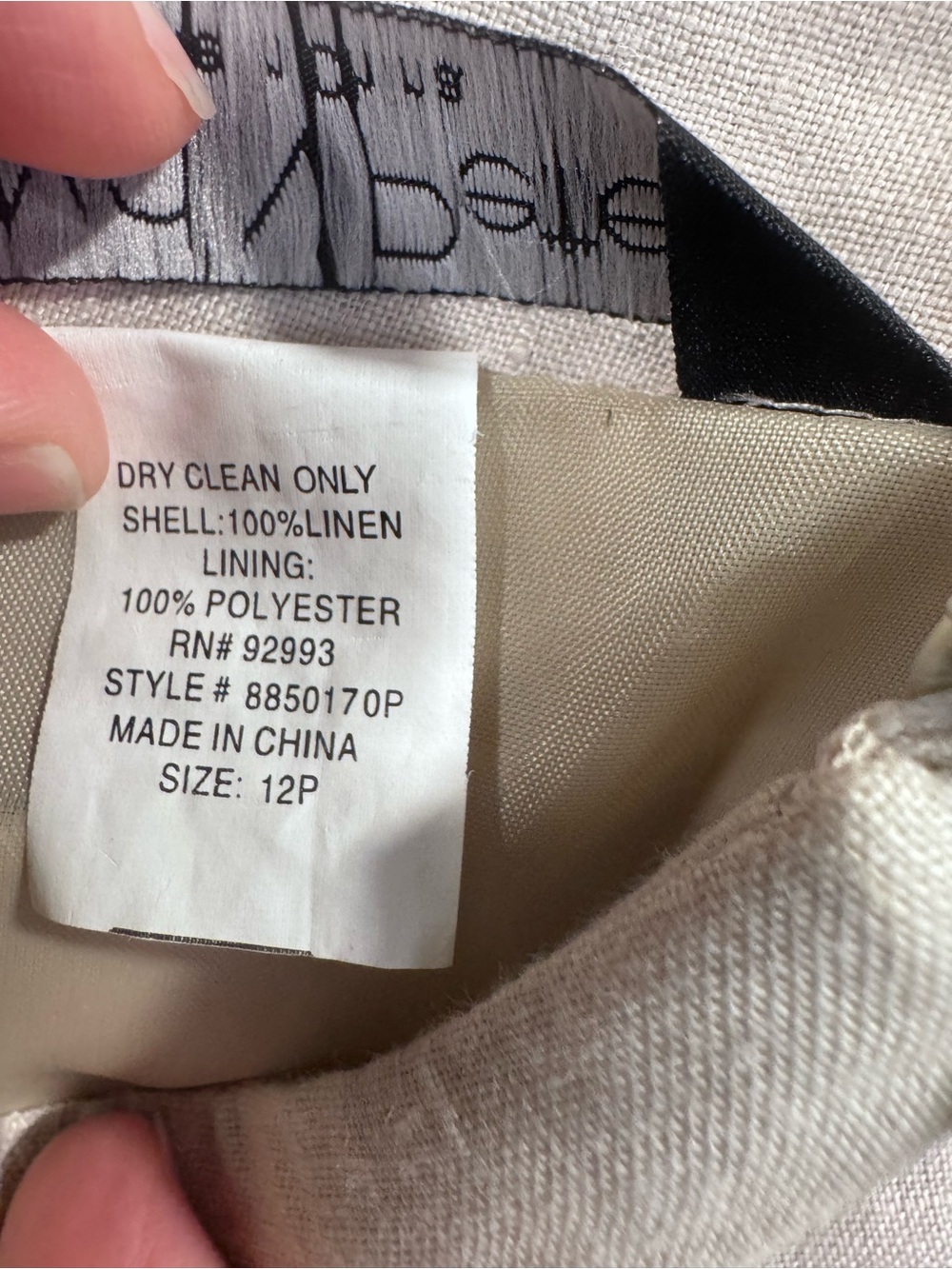 David N Petites 2-Piece Linen Embroidered Floral Pant Set Size 12P Cottagecore - Picture 8 of 14
